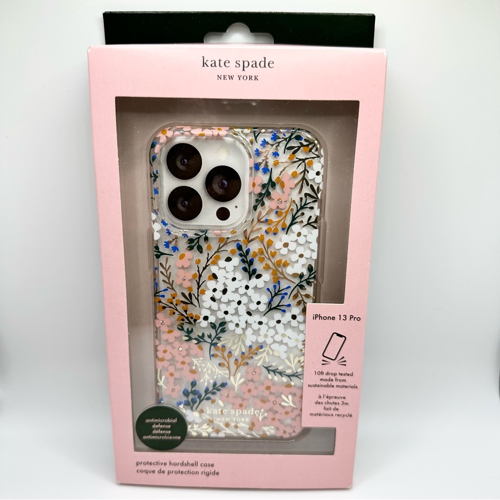 Kate Spade Jeweled Printed iPhone 13 Pro Case